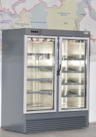 Шкаф холодильный ВВ-1500 двухдверный однокамерный /0..+7/ внутри оцинк. 