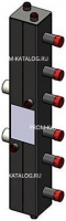 Коллектор котельной разводки вертикальный ZOTA - 1"1/4 на 3 контура 1" (для котлов до 70кВт)
